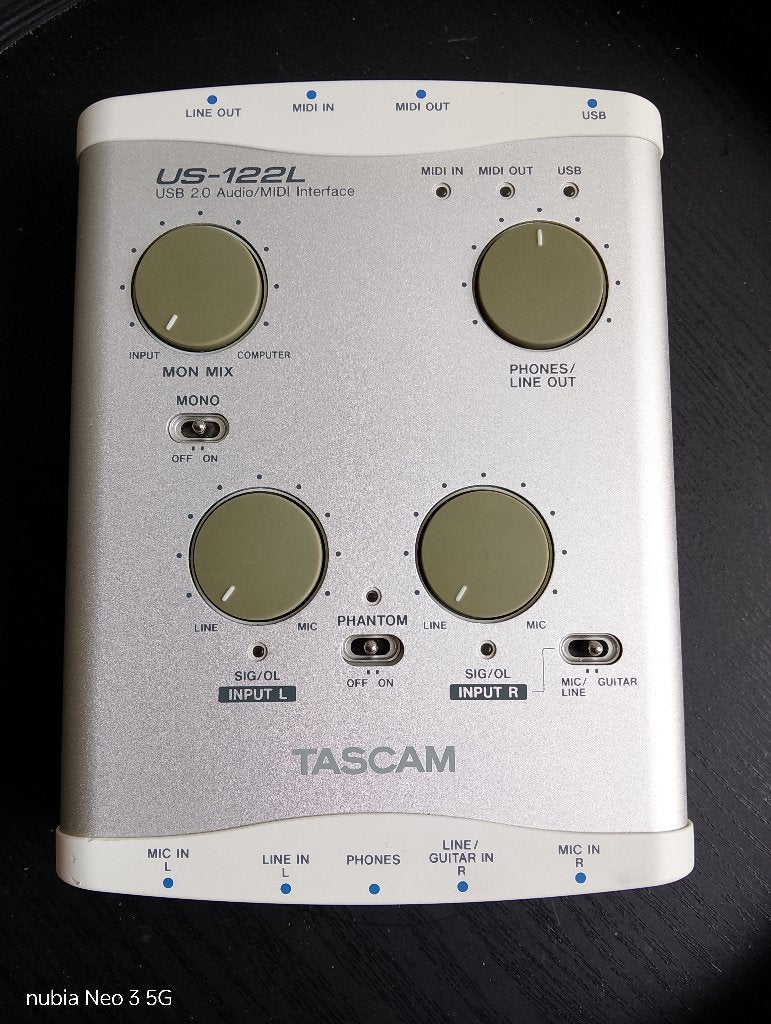 Tascam US-122L, Ophalen of Verzenden, Gebruikt