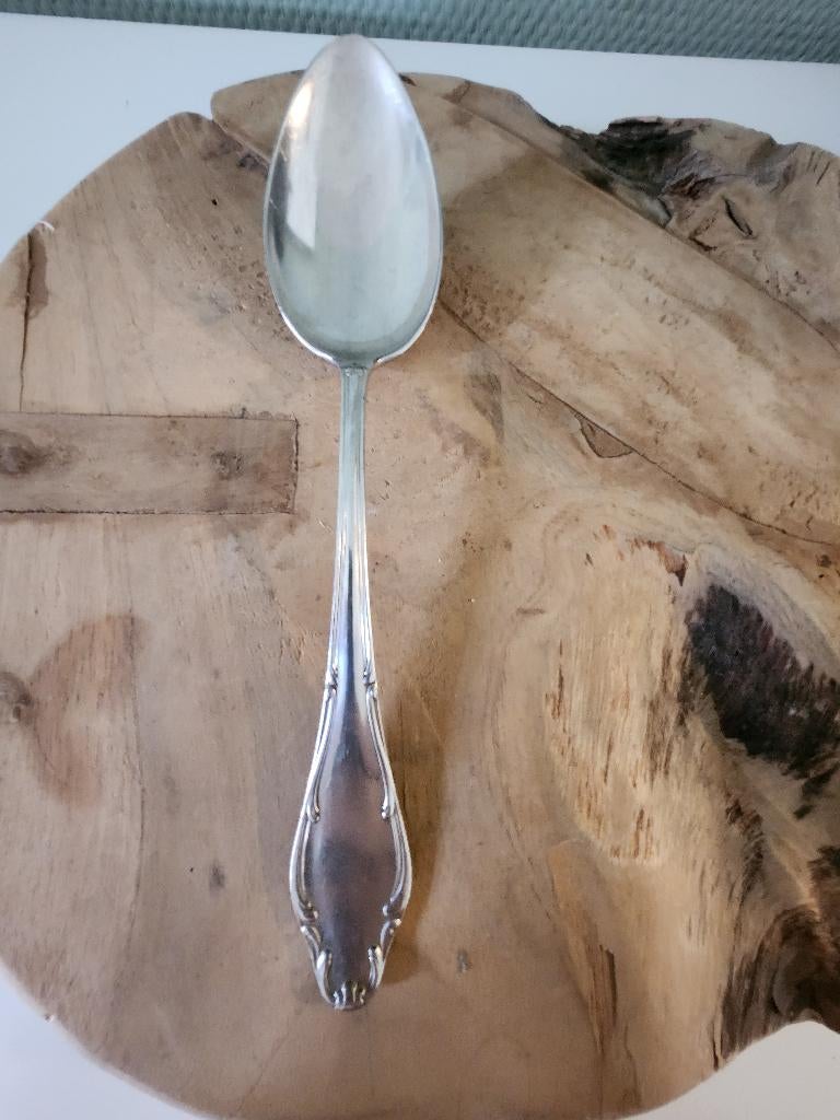Verzilverde lepel Wellner - 100, Antiek en Kunst, Ophalen of Verzenden