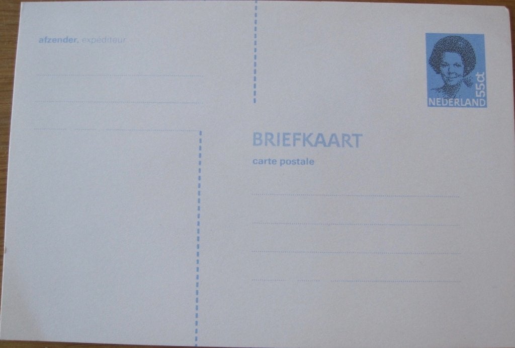 Briefkaart van 55 cent - nieuw, Ophalen of Verzenden, Briefkaart