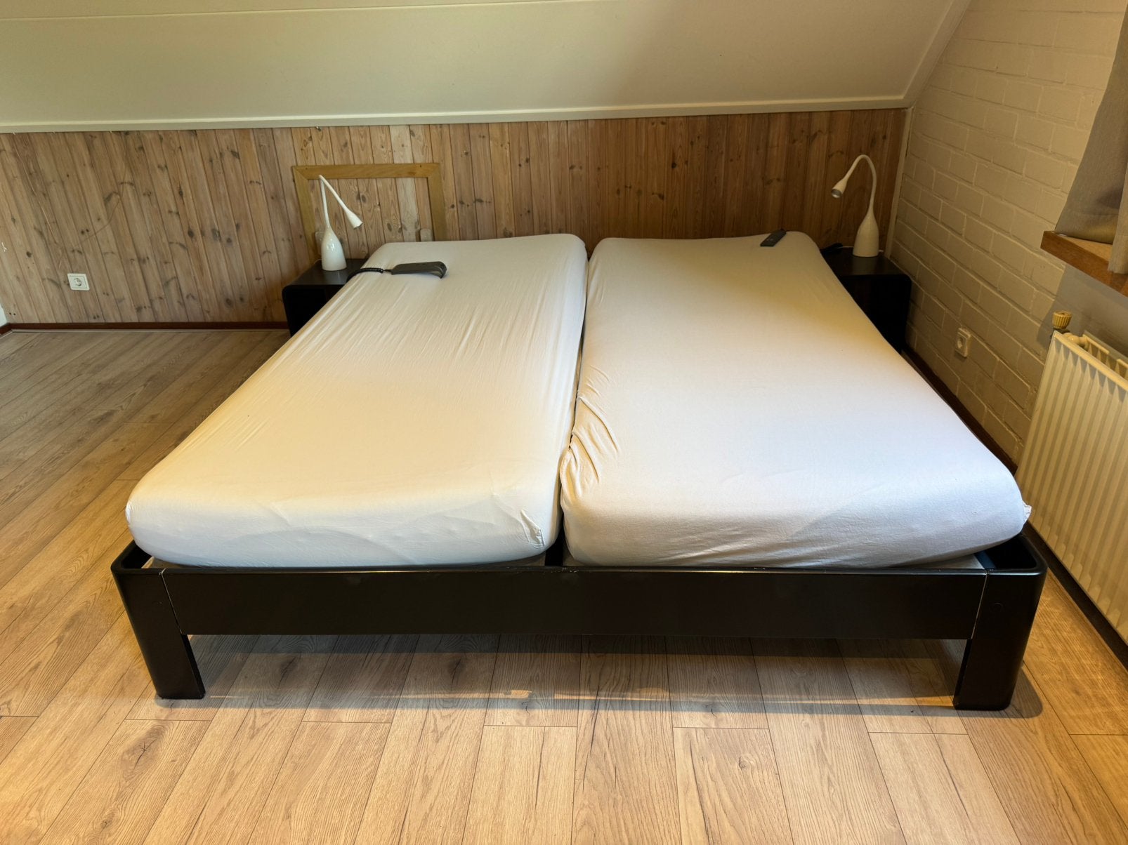 Auping 2 persoonsbed180x210, Huis en Inrichting, Slaapkamer | Bedden, Ophalen, Tweepersoons, 180 cm, Metaal
