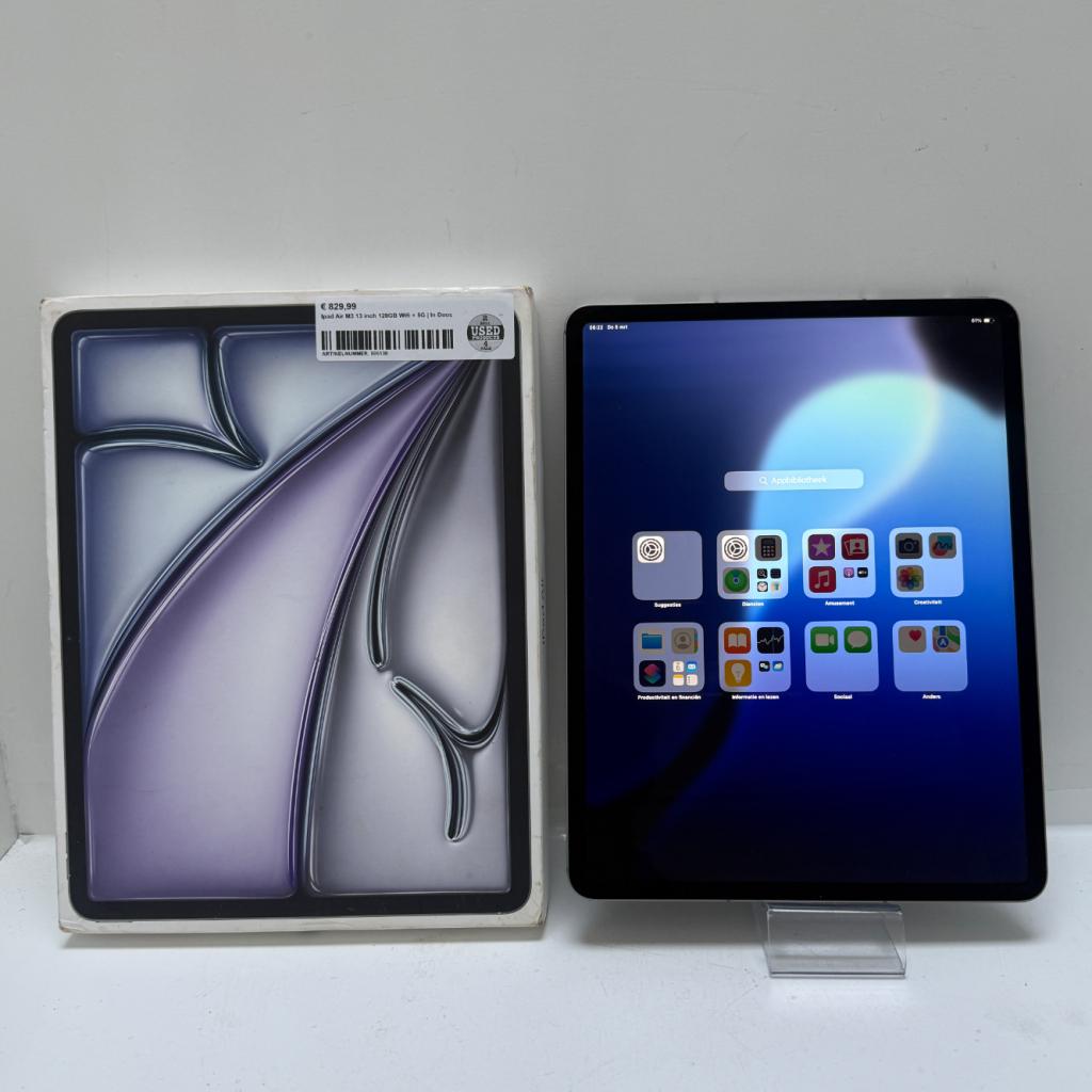 Ipad Air M3 13 inch 128GB Wifi + 5G | In Doos | Met Garantie, Computers en Software, Apple iPads, Zo goed als nieuw