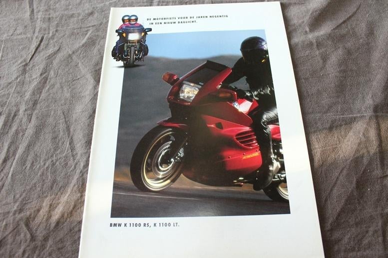 BMW motorfiets voor jaren 90 K1100 RS LT 1993 verkoop folder, Motoren, Handleidingen en Instructieboekjes, Ophalen of Verzenden