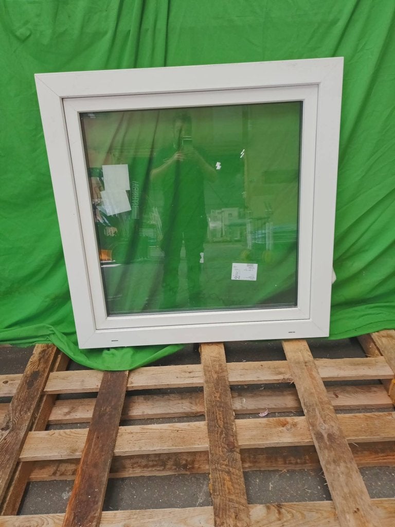 Kunststof Draaikiep kozijn  b109,5 x h110 cm -2680-, Kunststof, Raamkozijn, Niet ingevuld, Ophalen of Verzenden