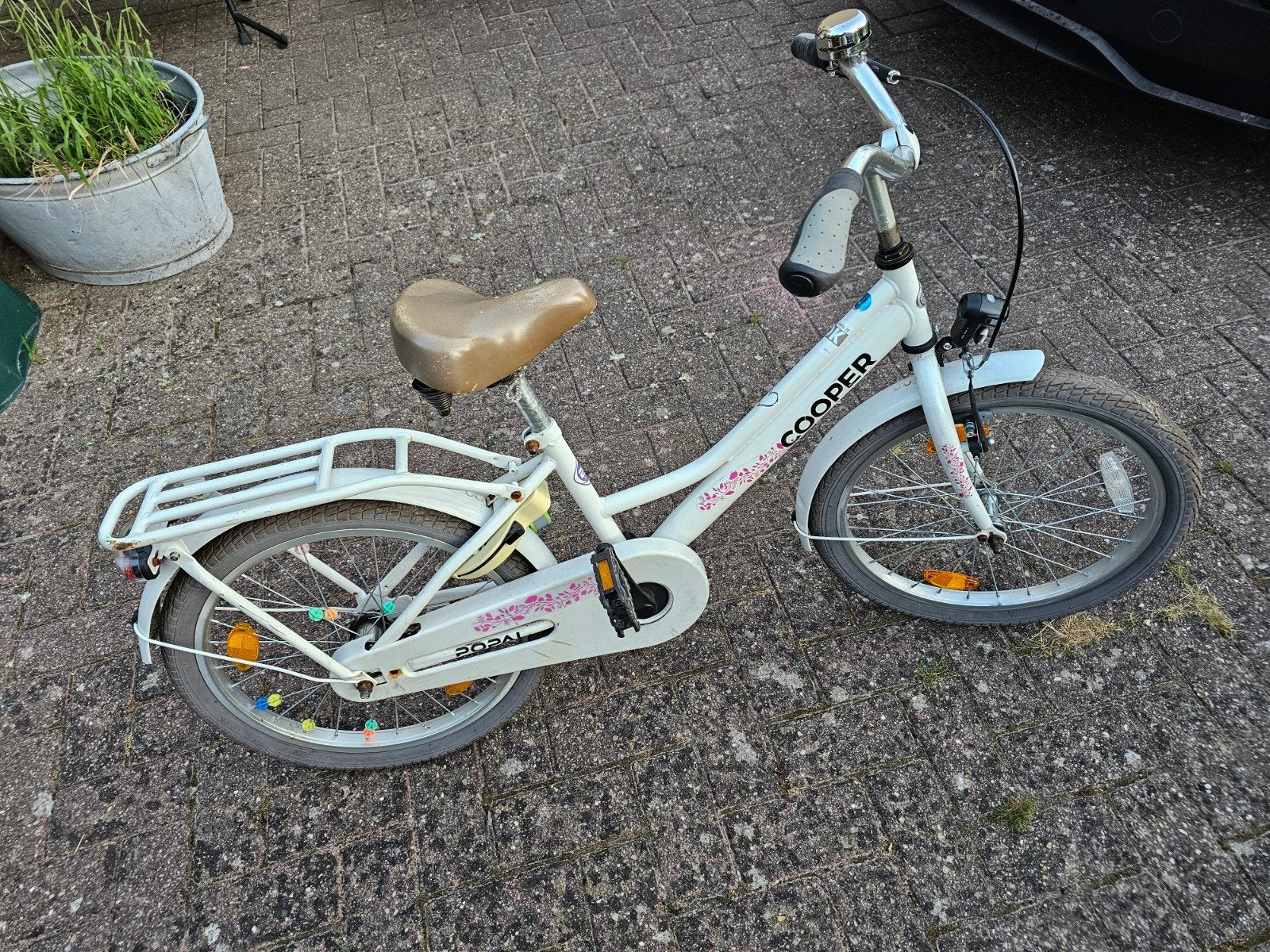 Popal 20inch kinderfiets met terugtraprem, Ophalen, Terugtraprem, Gebruikt, Handrem