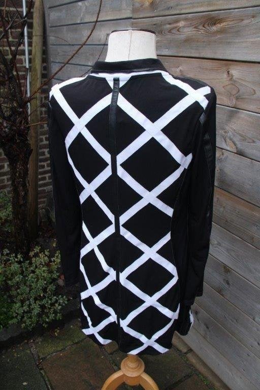Jasje zwart/ offwhite Za-Ek mt 40 vaste prijs, Kleding | Dames, Maat 38/40 (M), Zwart, Ophalen of Verzenden, Zo goed als nieuw