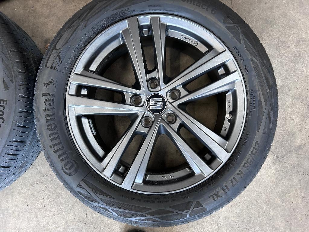 17 inch originele velgen + ️ zomerbanden Seat Ateca, Banden en Velgen, 17 inch, Ophalen of Verzenden, Seat Ateca