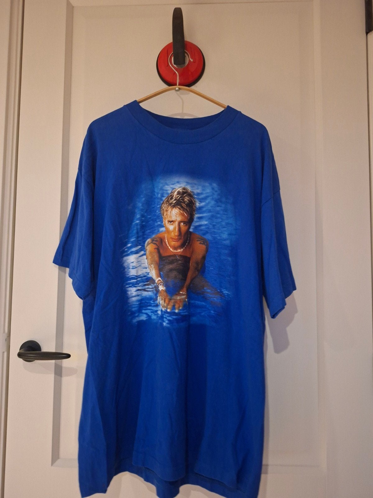 Vintage Rod Stewart T-shirt - Las Vegas 1999/2000, Maat 56/58 (XL), Alstyle Apparel, Gedragen, Verzenden