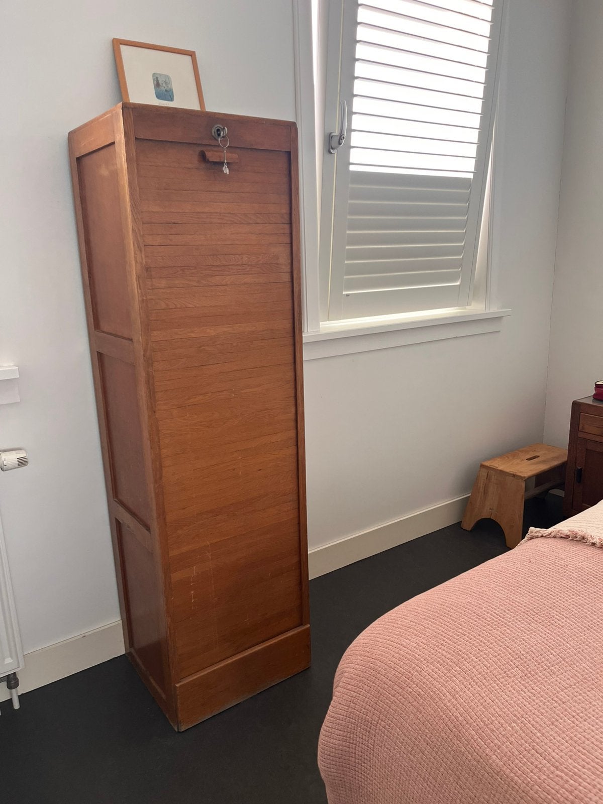 Antieke archiefkast / rolluikkast, Huis en Inrichting, Ophalen, Gebruikt