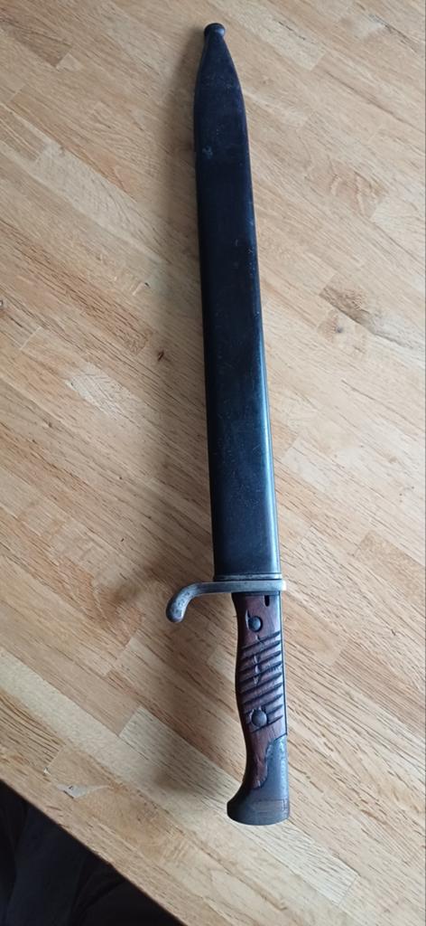 Seitengewehr 98/05 bajonet met schede, Verzamelen, Militaria | Algemeen, Ophalen of Verzenden, Landmacht, Mes of Dolk