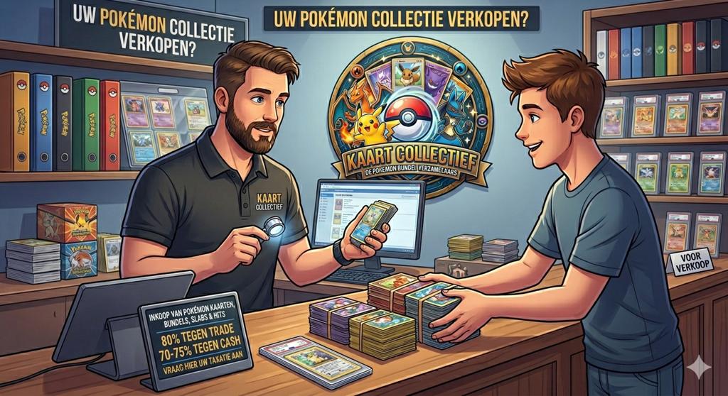 Pokémon Inkoop:Bundels, Slabs & Hits! (85% Cash/90%Trade), Ophalen of Verzenden, Zo goed als nieuw, Meerdere kaarten
