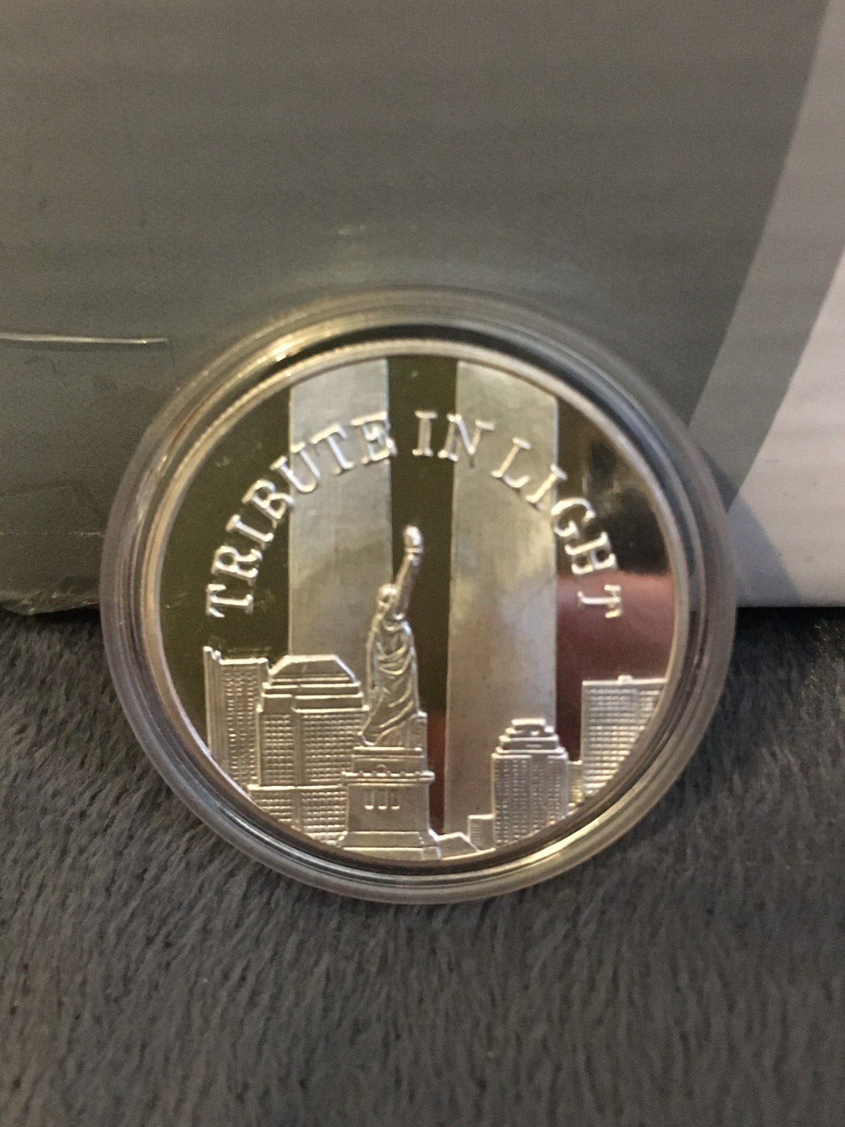 Zilveren 'Tribute in Light' 9/11 herdenkingsmunt 1 oz, Ophalen of Verzenden