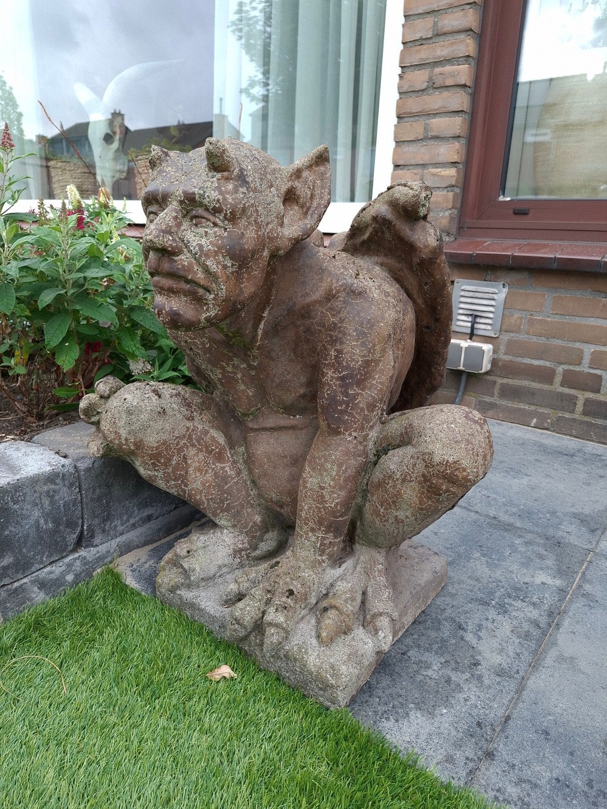 gargoyle beeld tuinbeeld duivel gotische gothic beton, Ophalen, Beton, Overige typen