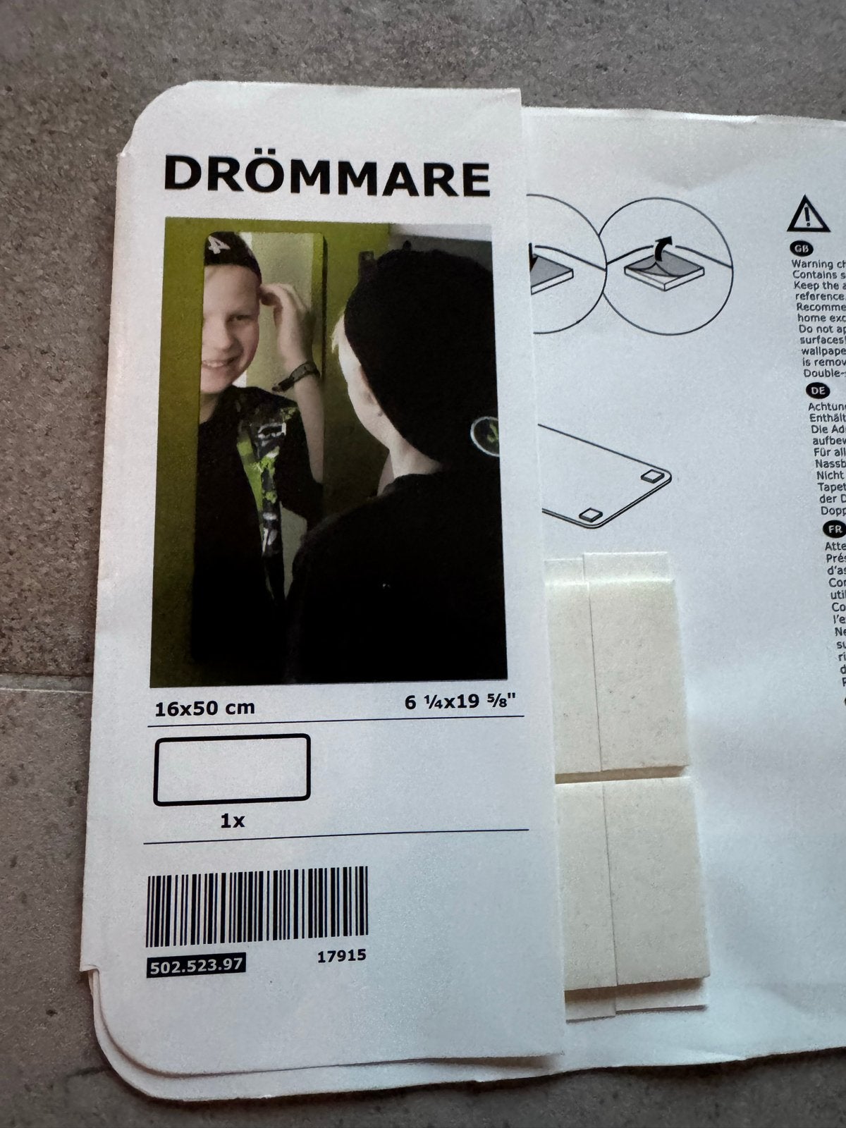 3x IKEA Drömmare plakspiegels (2x nieuw), Huis en Inrichting, Minder dan 50 cm, Ophalen of Verzenden, Zo goed als nieuw, Minder dan 100 cm