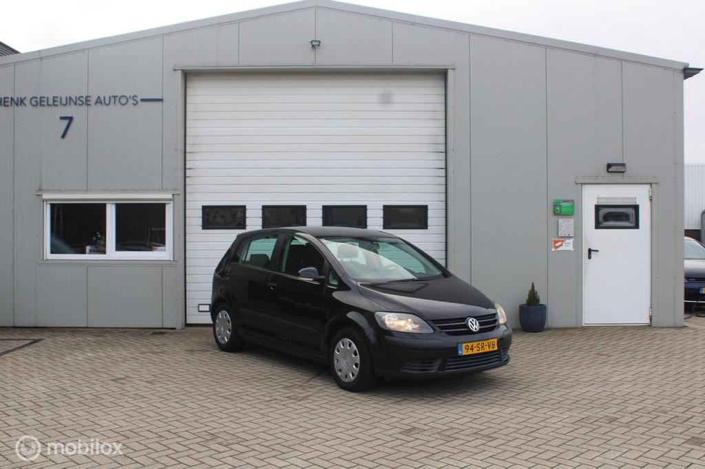 Prima Volkswagen Golf Plus 1.6 FSI NAP/APK/Airco/Isofix, Auto's, Stof, Gebruikt, 4 cilinders, Zwart