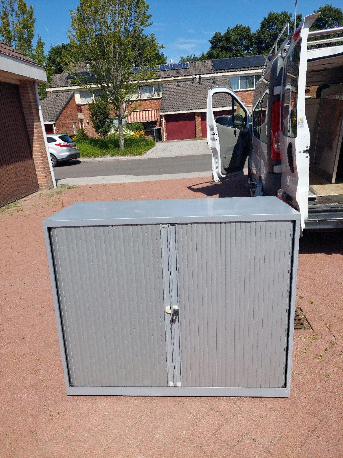 Metalen  roldeur   kast, Ophalen of Verzenden, 25 tot 50 cm, 100 tot 150 cm