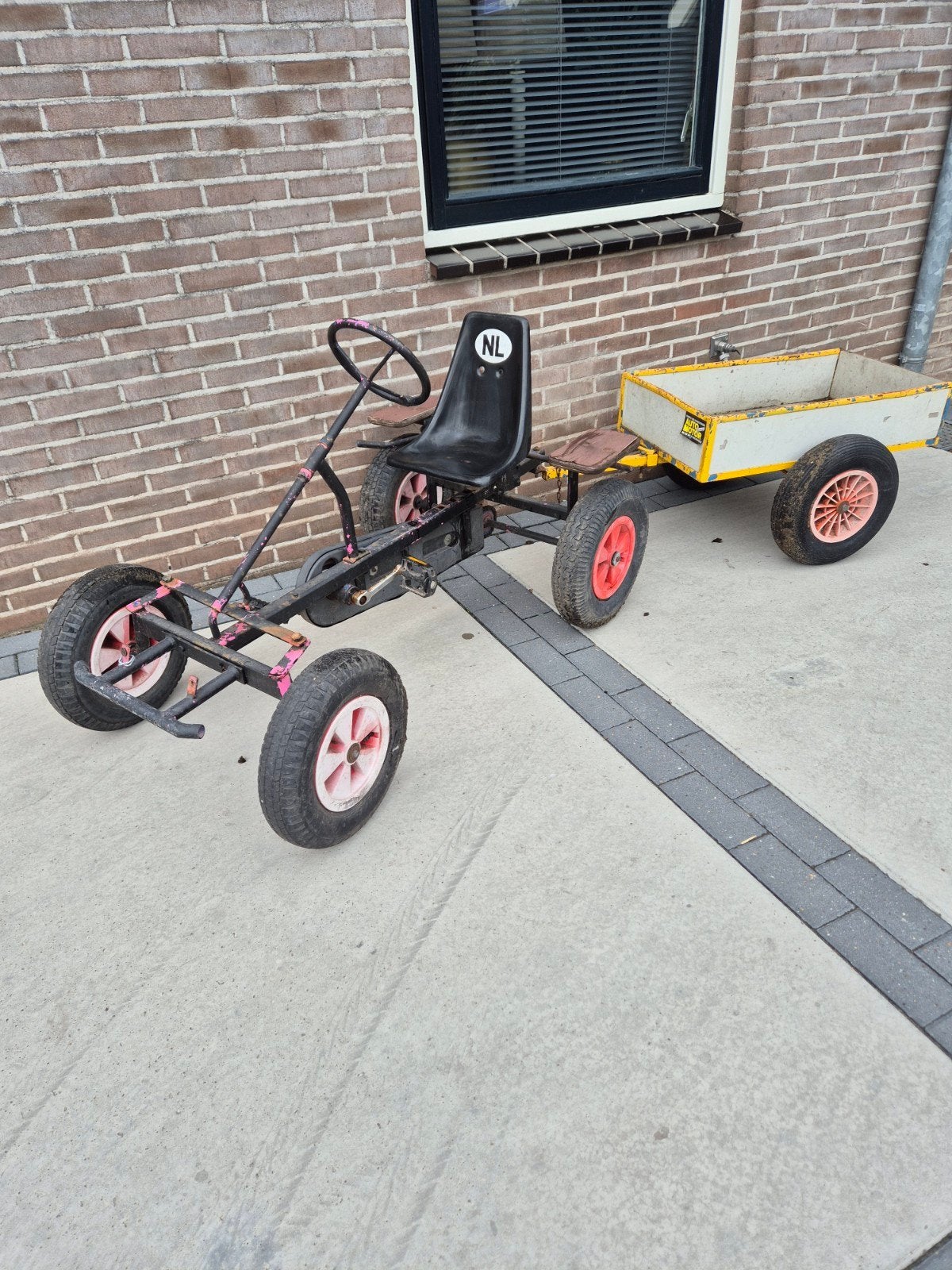 leuke skelter met kiepkar, Fietsen en Brommers, Ophalen, Gebruikt