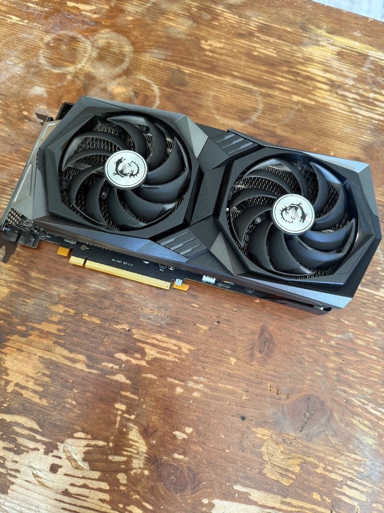 MSI GeForce RTX 3060 gaming X 12GB – 2 Fans – Goede staat, Computers en Software, Videokaarten, Ophalen, GDDR6, PCI-Express 4