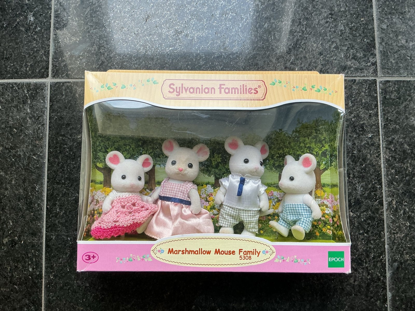 Sylvanian Families Marshmallow Mouse family 5308, Ophalen of Verzenden, Jongen of Meisje