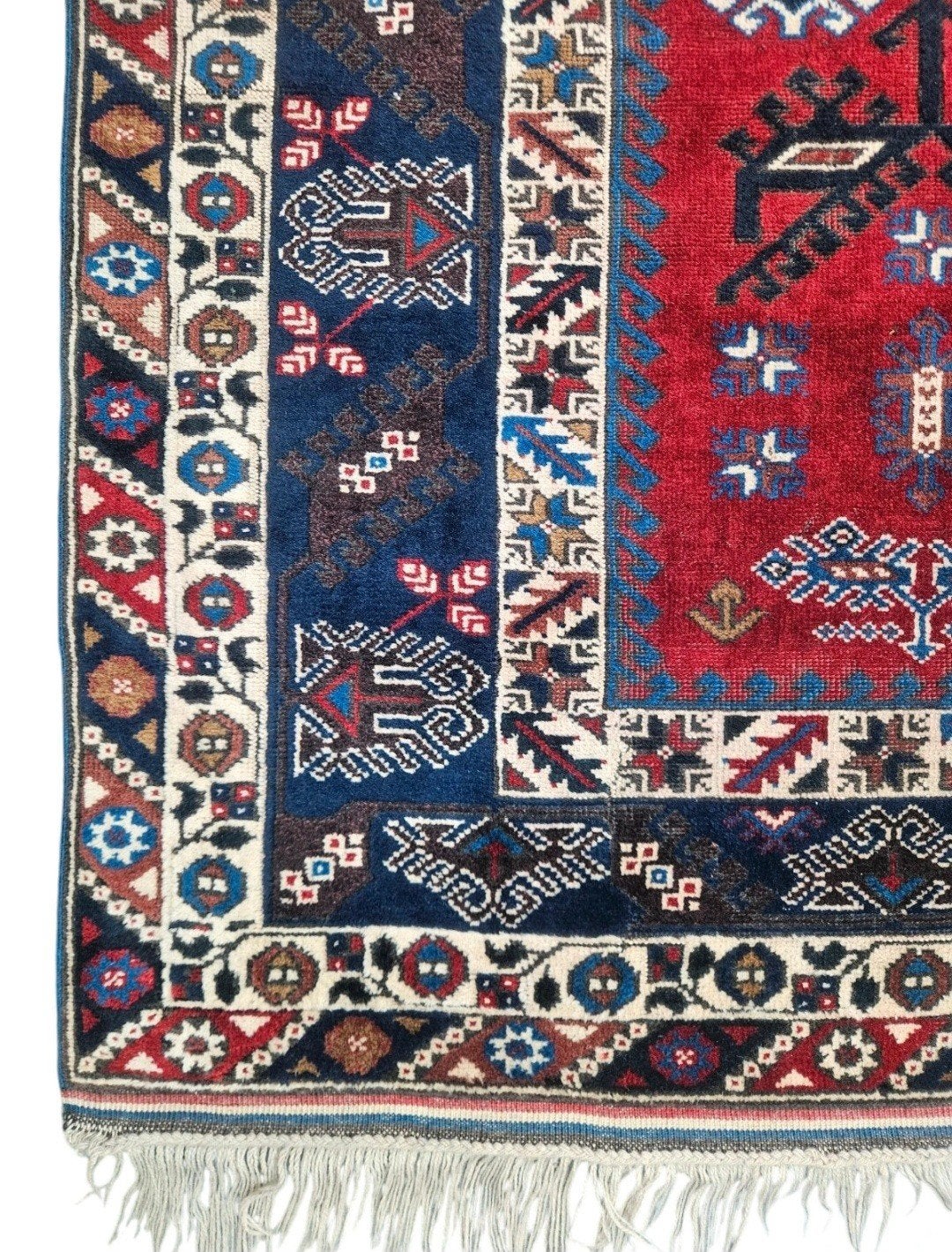 Handgeknoopt vintage oosters wol tapijt Anatolia 200x288cm, Crème, Persian, Perzisch, vintage, oosters, hype, 150 tot 200 cm, 200 cm of meer