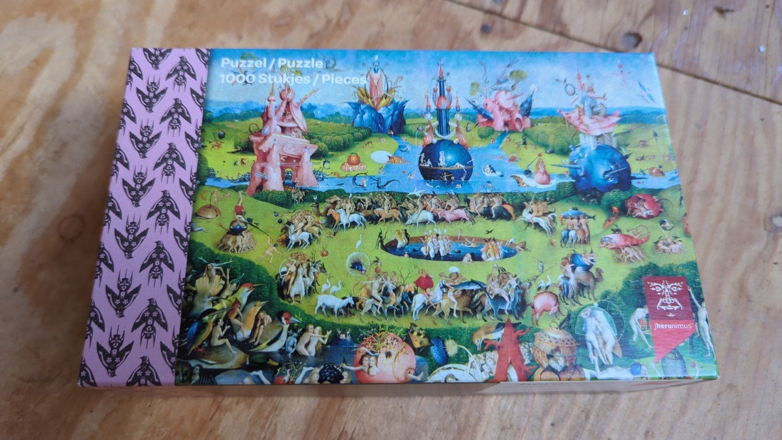 Jeroen Bosch Tuin der Lusten Puzzel 1000 Stukjes, Ophalen, 500 t/m 1500 stukjes, Gebruikt, Legpuzzel