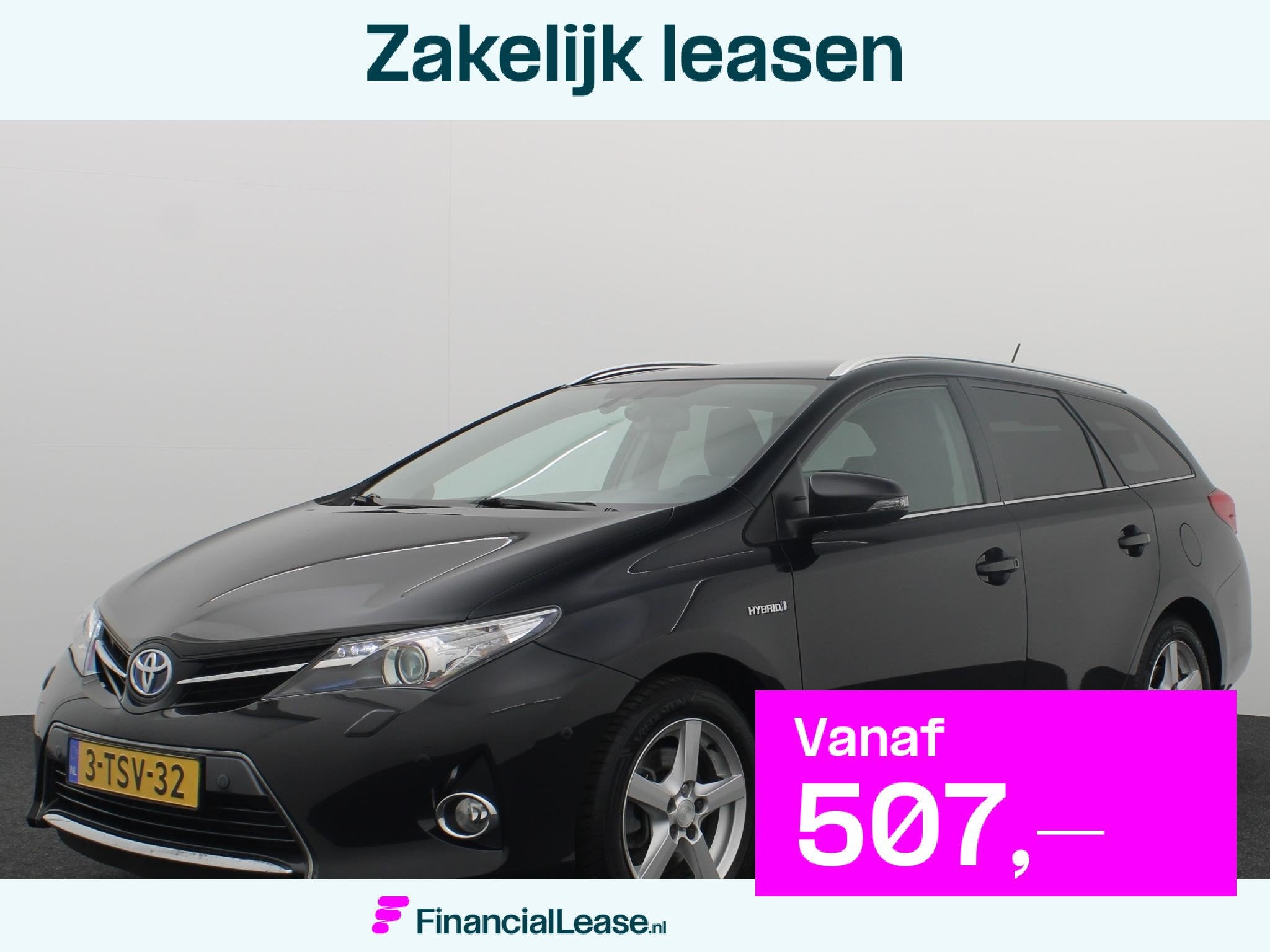 Toyota Auris Touring Sports 1.8 Hybrid Lease+ PANORAMADAK /, Euro 5, Gebruikt, Zwart, Origineel Nederlands