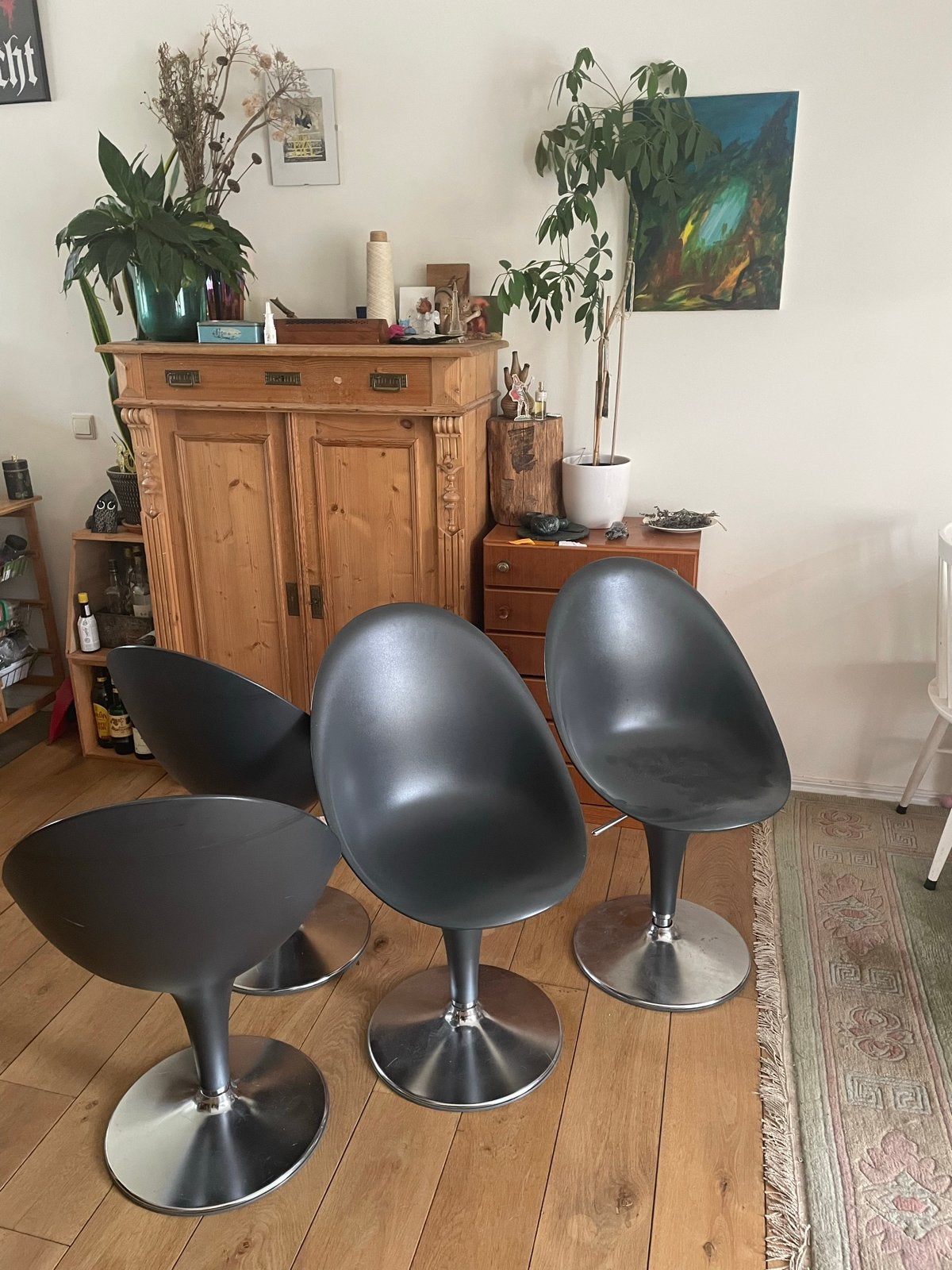 4 Bombo Magis kuipstoelen - Italiaans design, Kunststof, Gebruikt, Overige kleuren, Ophalen of Verzenden