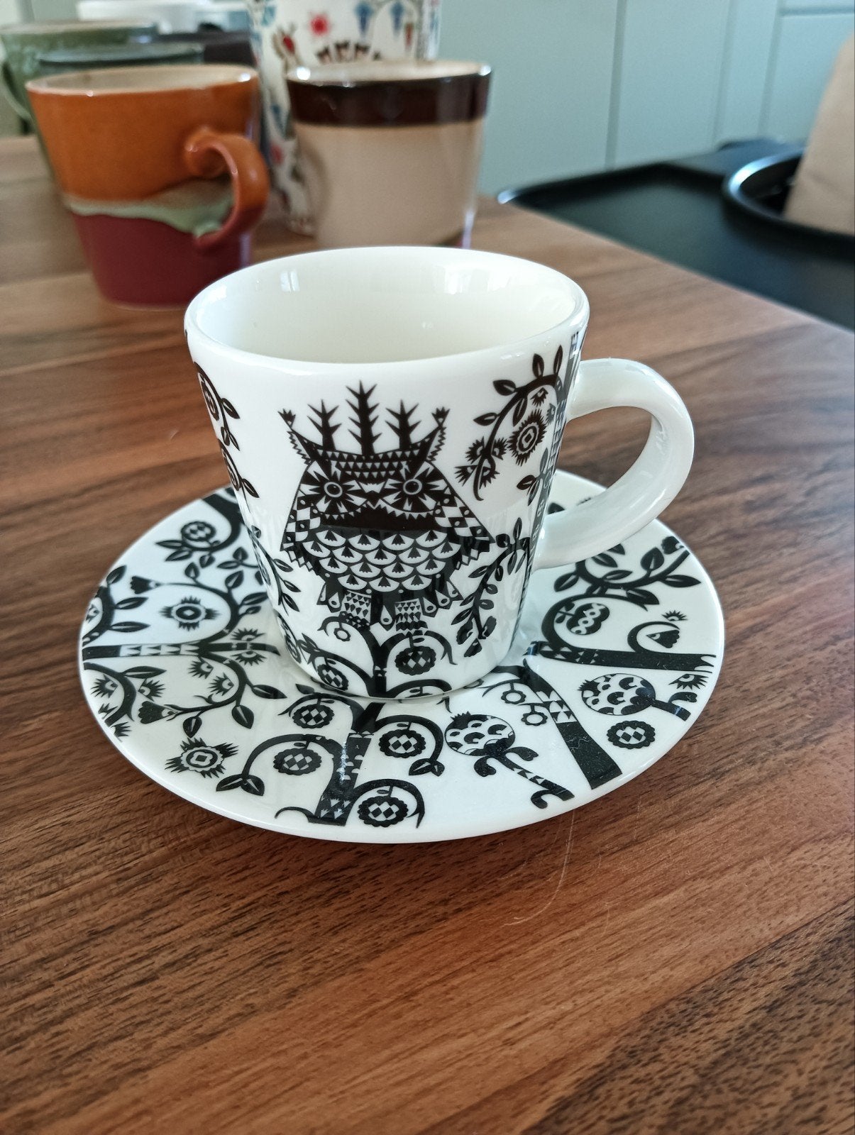Ittala expresso kop en schotel, Ophalen of Verzenden, Zo goed als nieuw, Overige stijlen, Kop(pen) en/of Schotel(s)