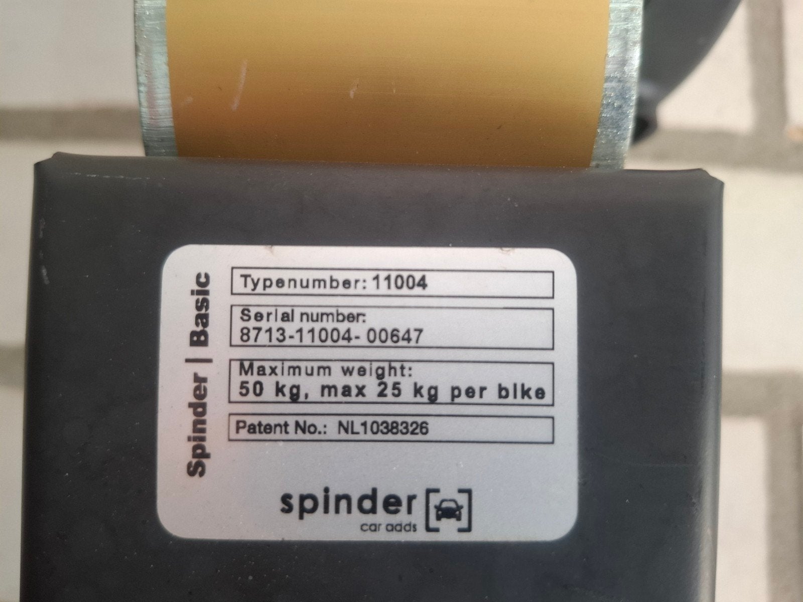 Spinder Basic fietsendrager voor 2 fietsen, Ophalen of Verzenden, 2 fietsen, Gebruikt, Trekhaakdrager