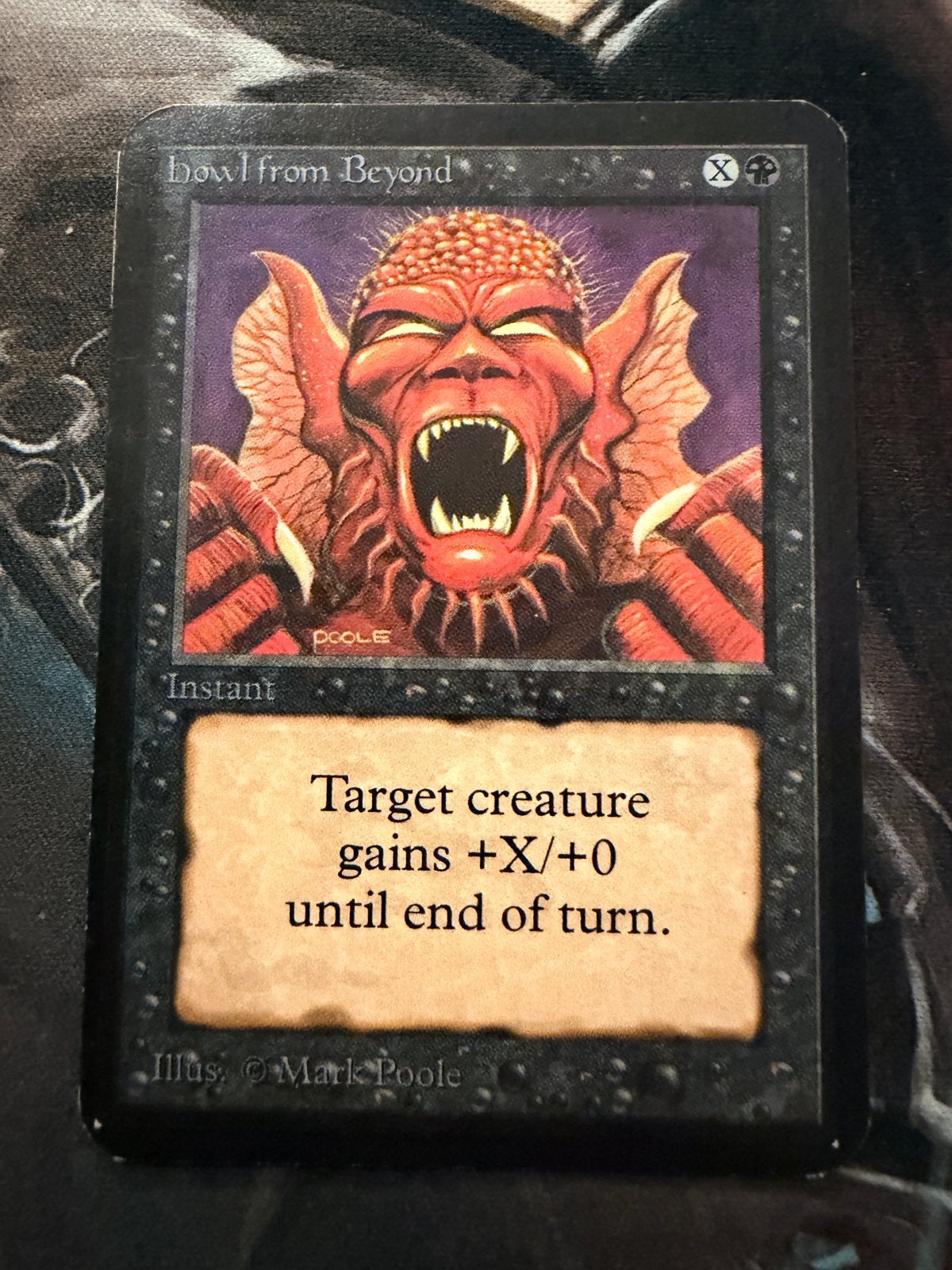Magic: The Gathering - Howl from Beyond Alpha, Ophalen of Verzenden, Gebruikt, Losse kaart