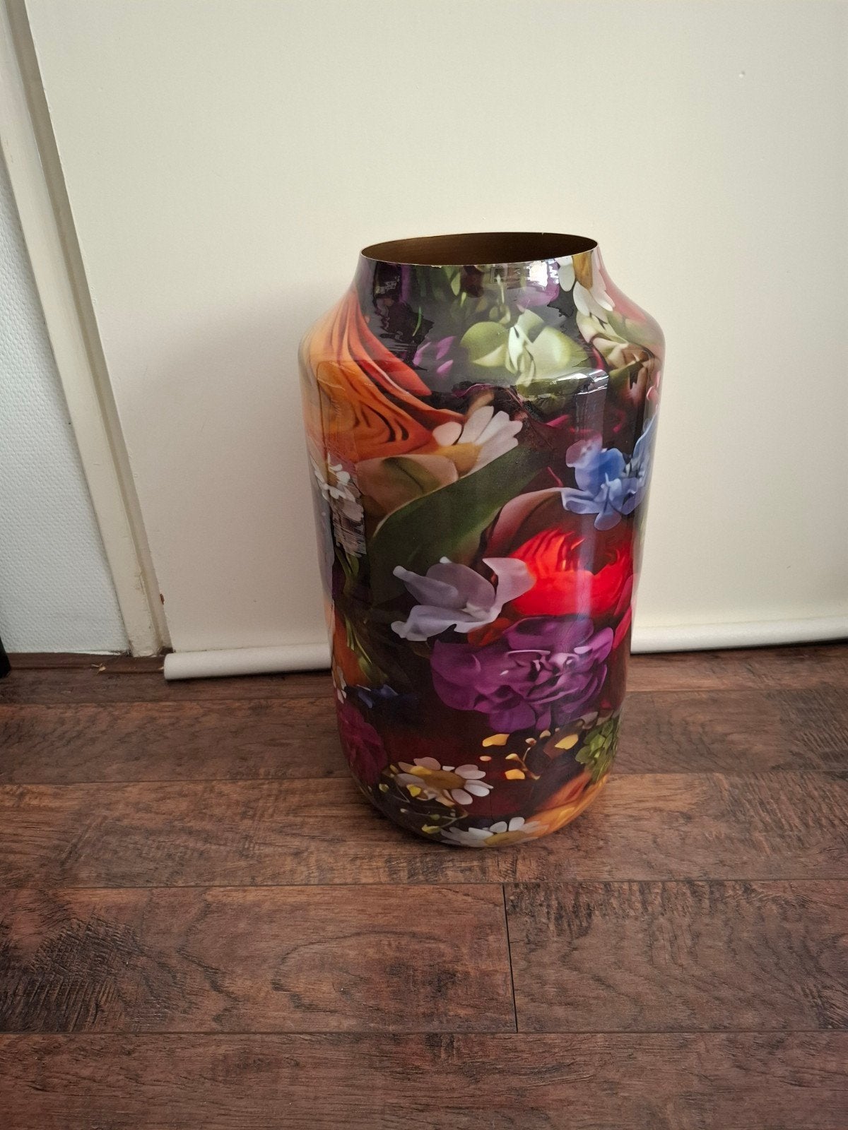 nieuwe hoge vaas met bloemen, Meerkleurig, 47 cm, Nieuw, Ophalen of Verzenden