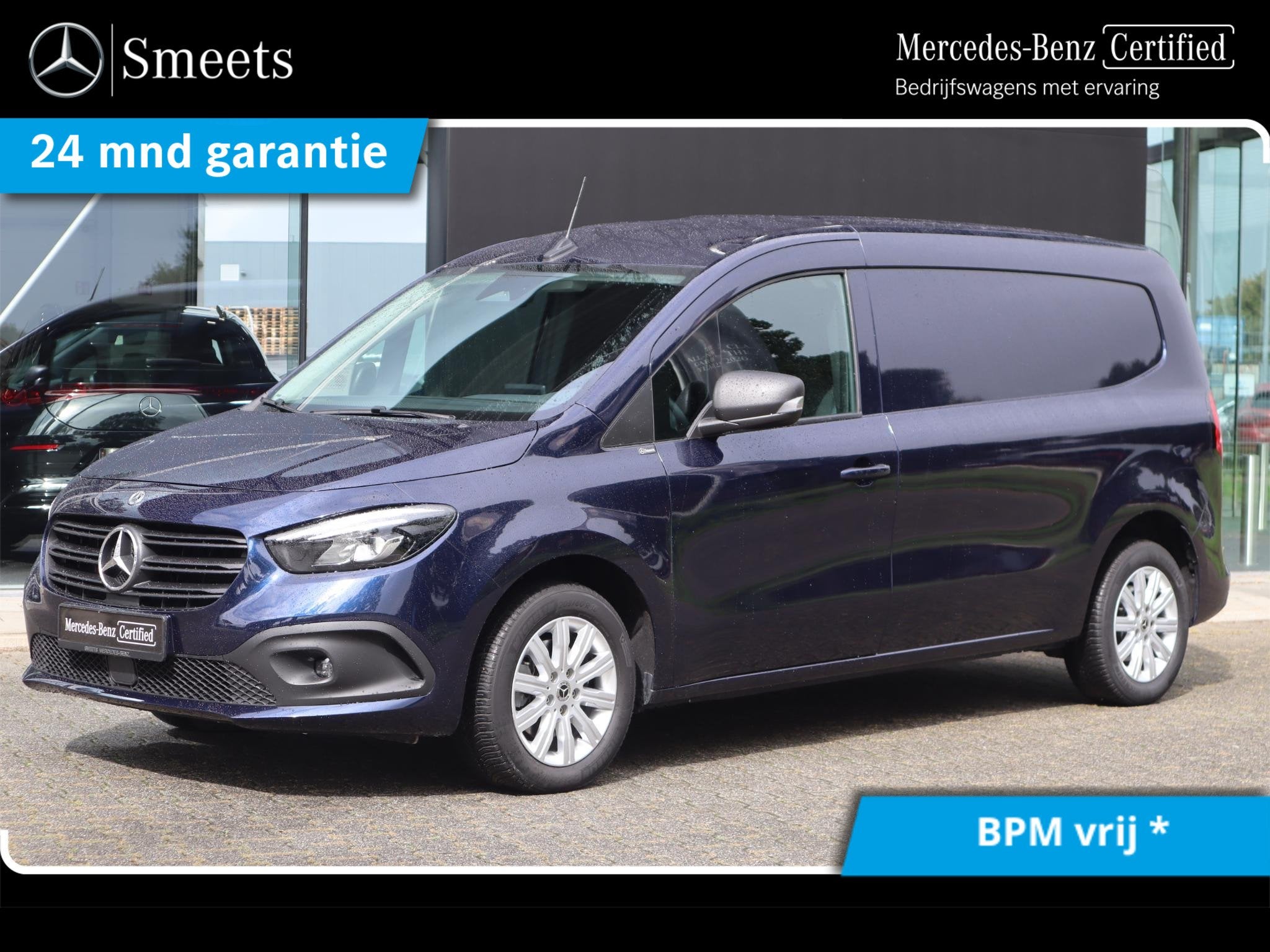 Mercedes-Benz Citan 110 CDI L2 PRO LED AUT., Auto's, Stof, Gebruikt, Euro 6, Blauw