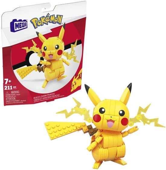 Lego pikachu pokemon mega blocks, Ophalen of Verzenden, Nieuw