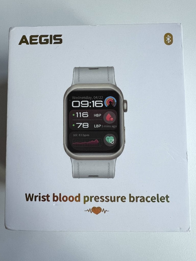 AEGIS Smartwatch met Bloeddrukmeter - Goed als nieuw, Wit, Ophalen of Verzenden, Zo goed als nieuw, GPS