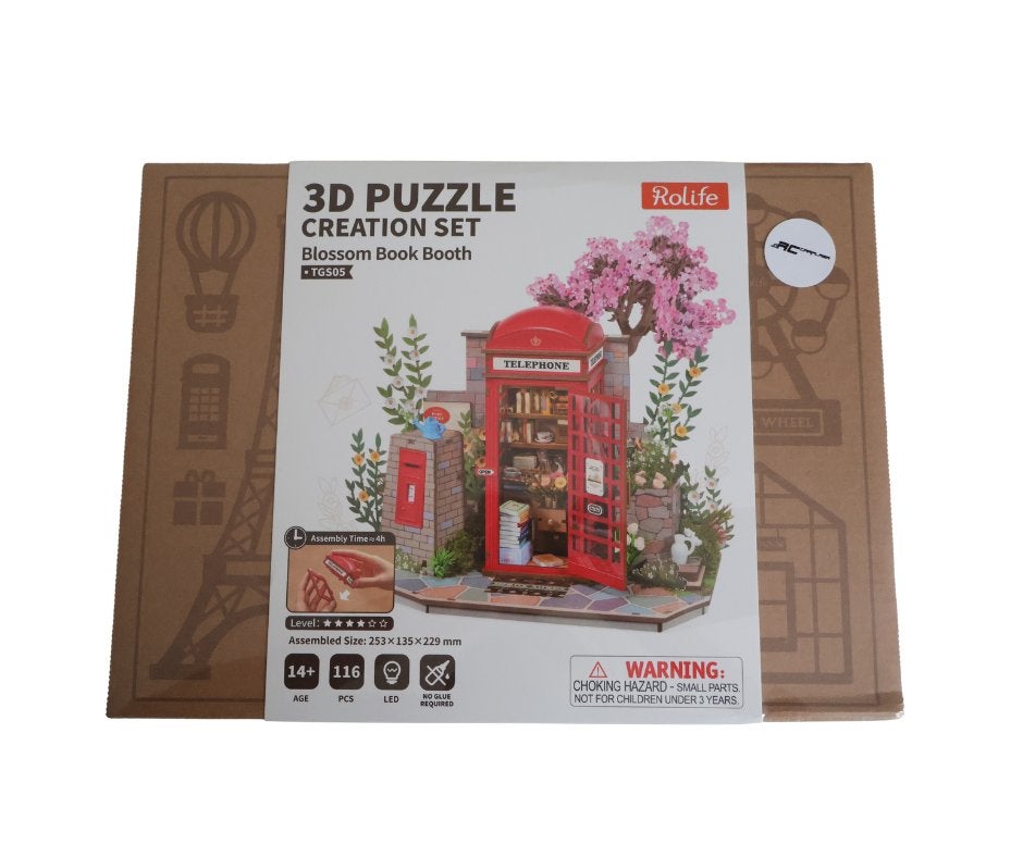 Robotime Blossom Book Booth, Hobby en Vrije tijd, Verzenden, Nieuw, Overige typen