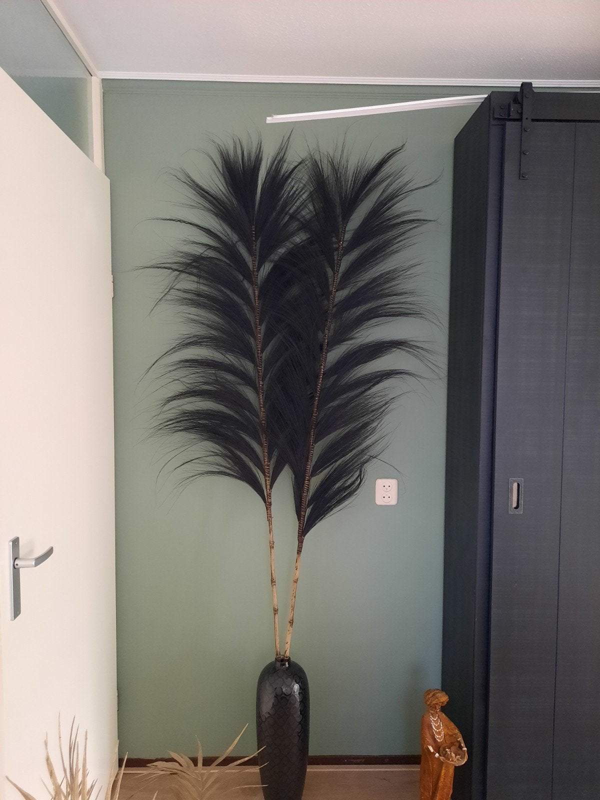 Grote zwarte kunsttakken voor een stijlvol interieur, Huis en Inrichting, Binnen, Zo goed als nieuw, Kunststof, Kunsttak