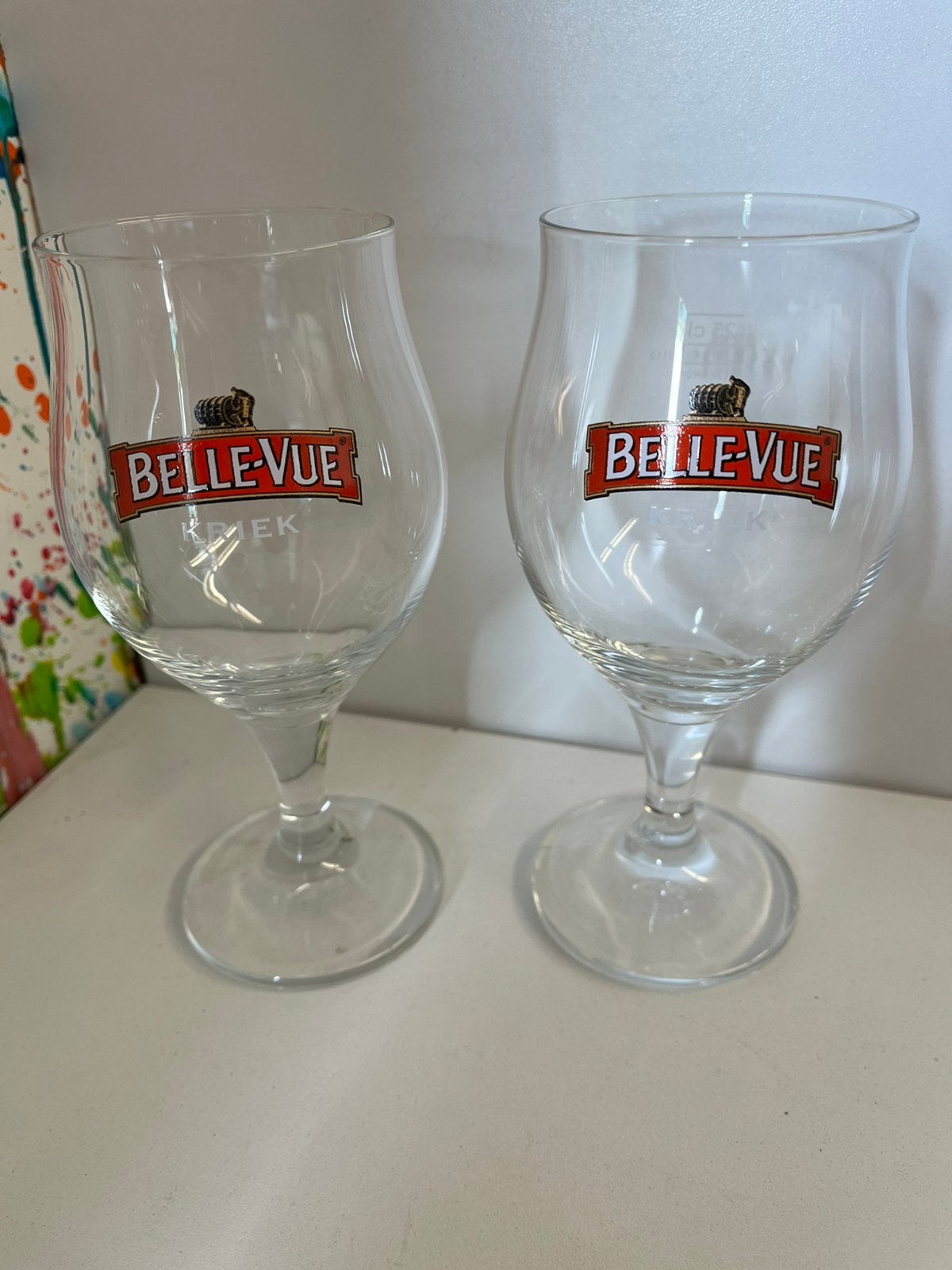 Belle-Vue bierglazen set van 6 glazen, Ophalen of Verzenden, Nieuw, Glas of Glazen, Overige merken