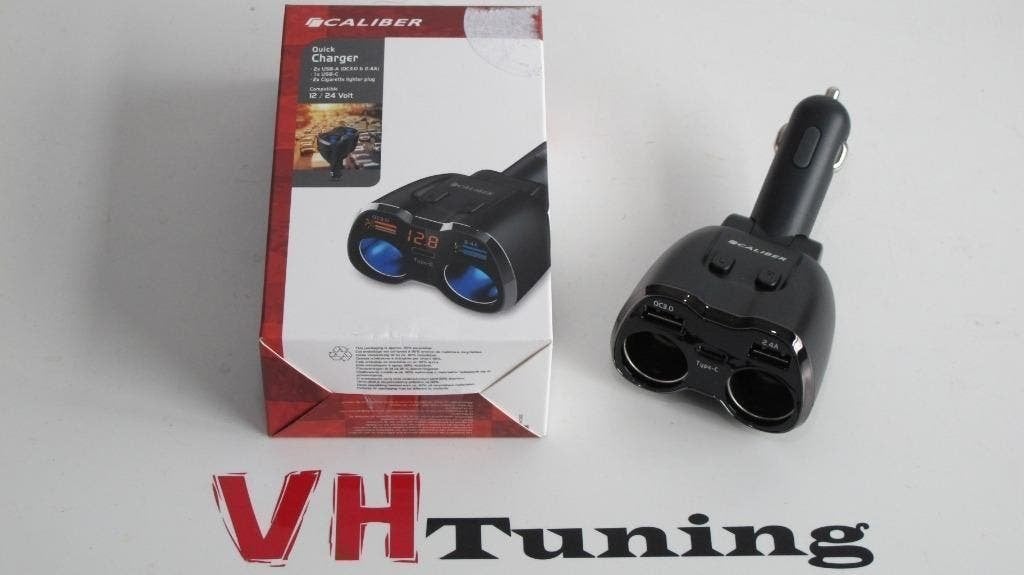 Caliber Ps 23 Autolader Sigarettenaansteker Splitter 2x USB, Ophalen of Verzenden, Nieuw