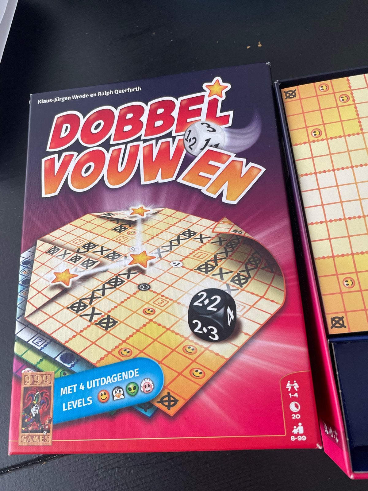 Dobbel Vouwen - Strategisch dobbelspel voor jong en oud, Een of twee spelers, Ophalen of Verzenden, Zo goed als nieuw, Reisspel