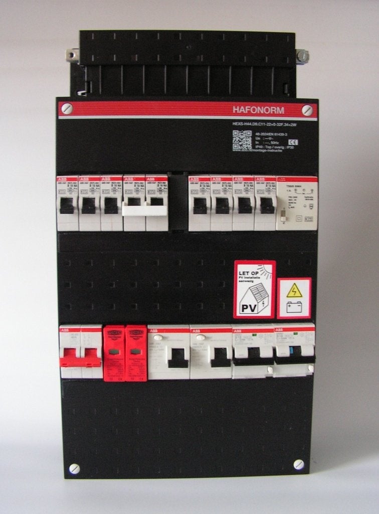 ABB busboard 1-fase 8 groepenkast + 2×1~ alamat + SPD