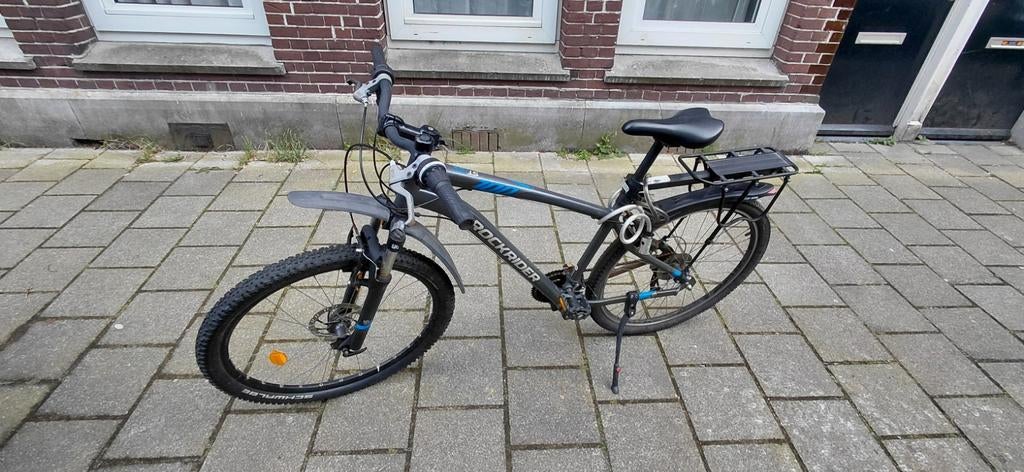 Rockrider mountainbike met bagagedrager, Fietsen en Brommers, Fietsen | Heren | Herenfietsen, Ophalen, Gebruikt, Overige merken
