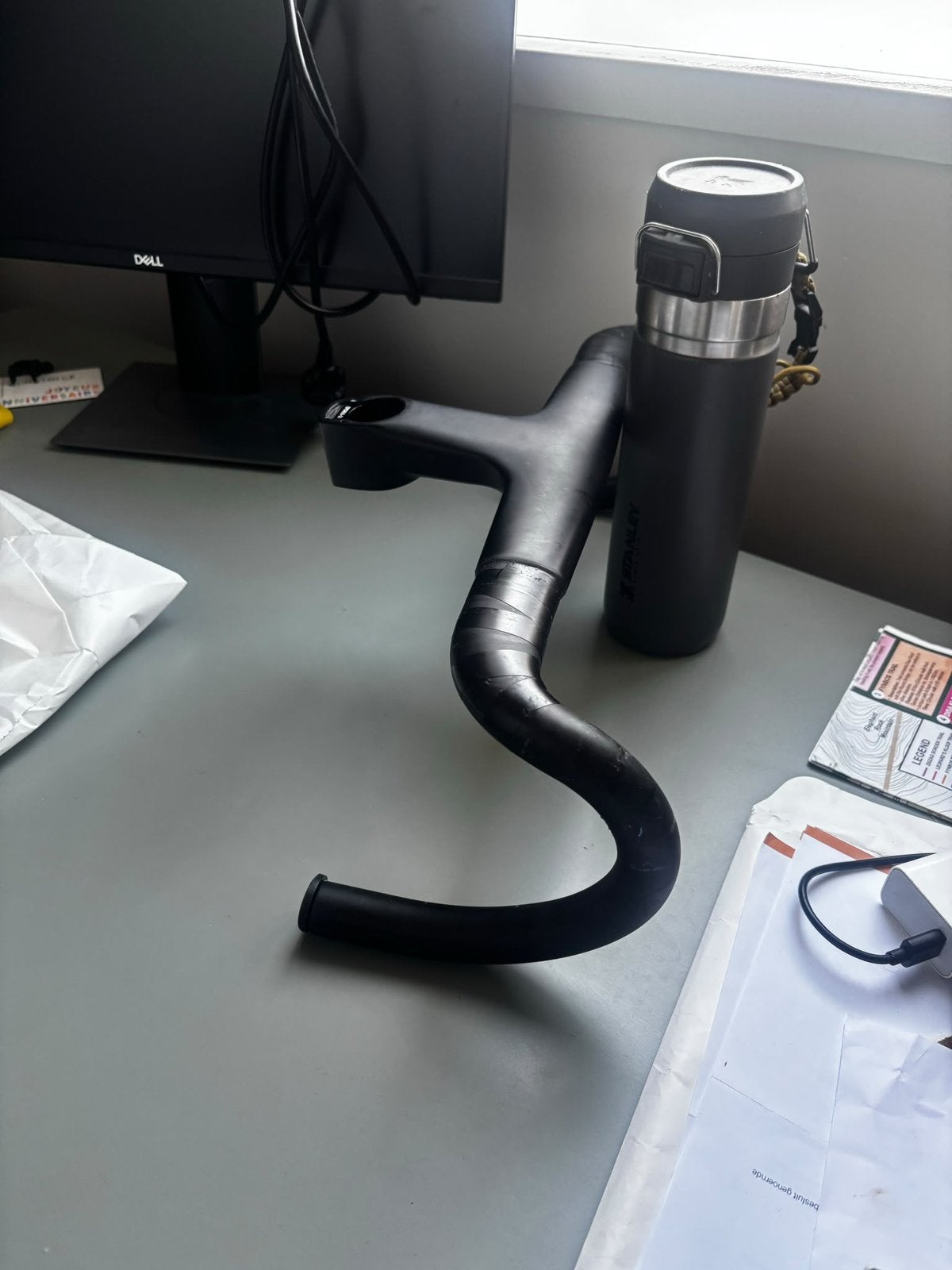 Canyon CP10 Aerocockpit CF carbon handlebar 410mm / 100mm, Ophalen of Verzenden, Gebruikt