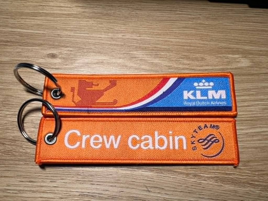 Nieuwe KLM sleutelhanger met splitring., Verzamelen, Verzenden, Nieuw, Transport