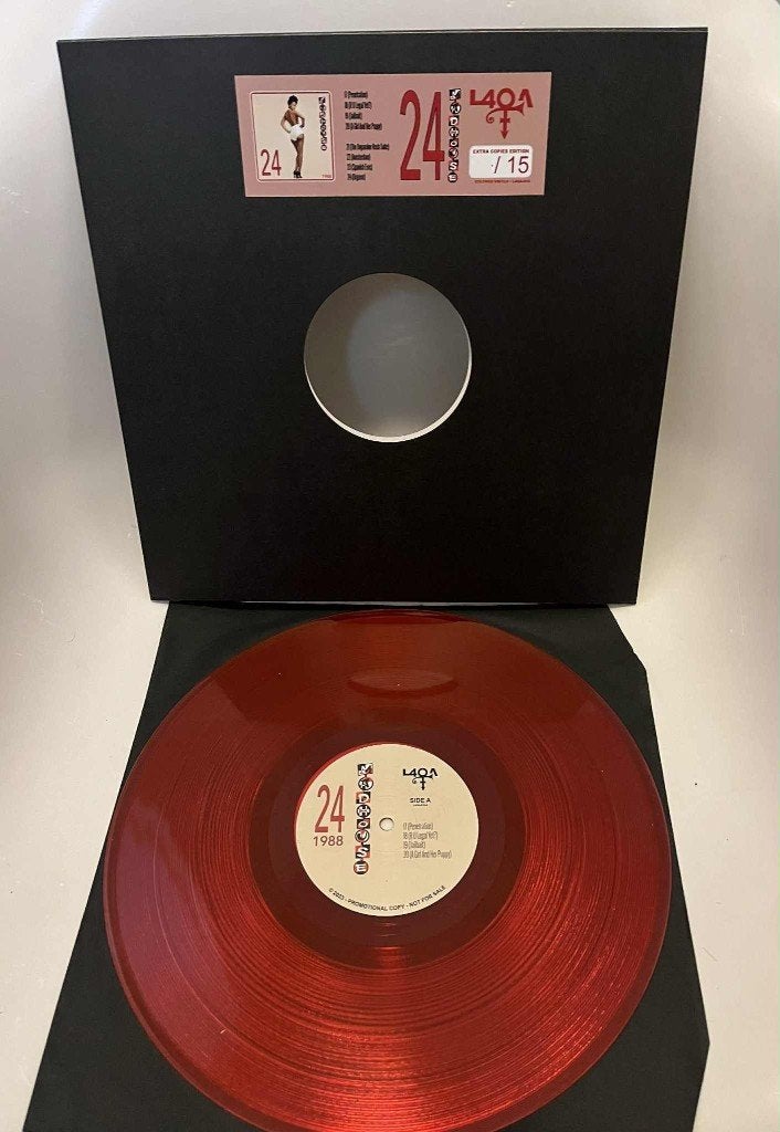 Foto 3 van PRINCE - MADHOUSE 24 (1988) LP (Red Vinyl PROMO Edition)