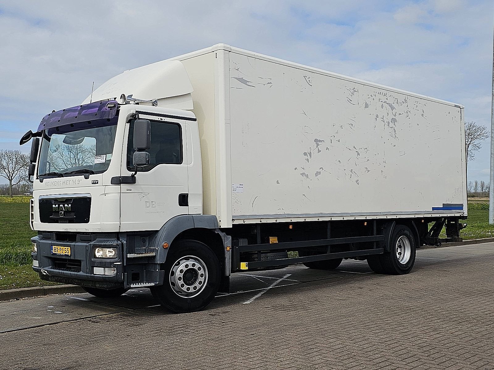 M.A.N. 18.250 TGM taillift nl-truck, Auto's, Automaat, MAN, Wit, Origineel Nederlands
