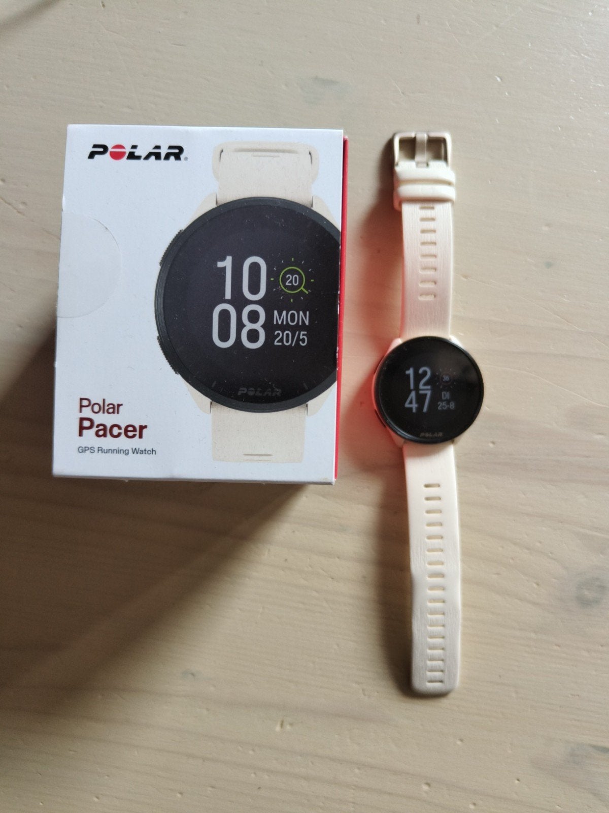 Polar Pacer, GPS Running Watch., Sieraden, Tassen en Uiterlijk, Sporthorloges, Wit, Zo goed als nieuw, GPS, Android