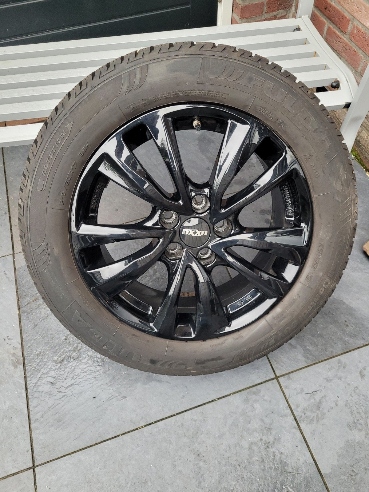 set winterbanden Toyota C-HR  Glans Zwart met Sensoren, Auto-onderdelen, Ophalen, Banden en Velgen, 17 inch, Winterbanden