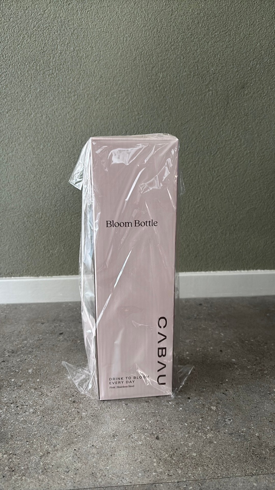 Stainless steel Cabau fles roze, Huis en Inrichting, Woonaccessoires | Krantenbakken en Lectuurbakken, Ophalen of Verzenden, Nieuw