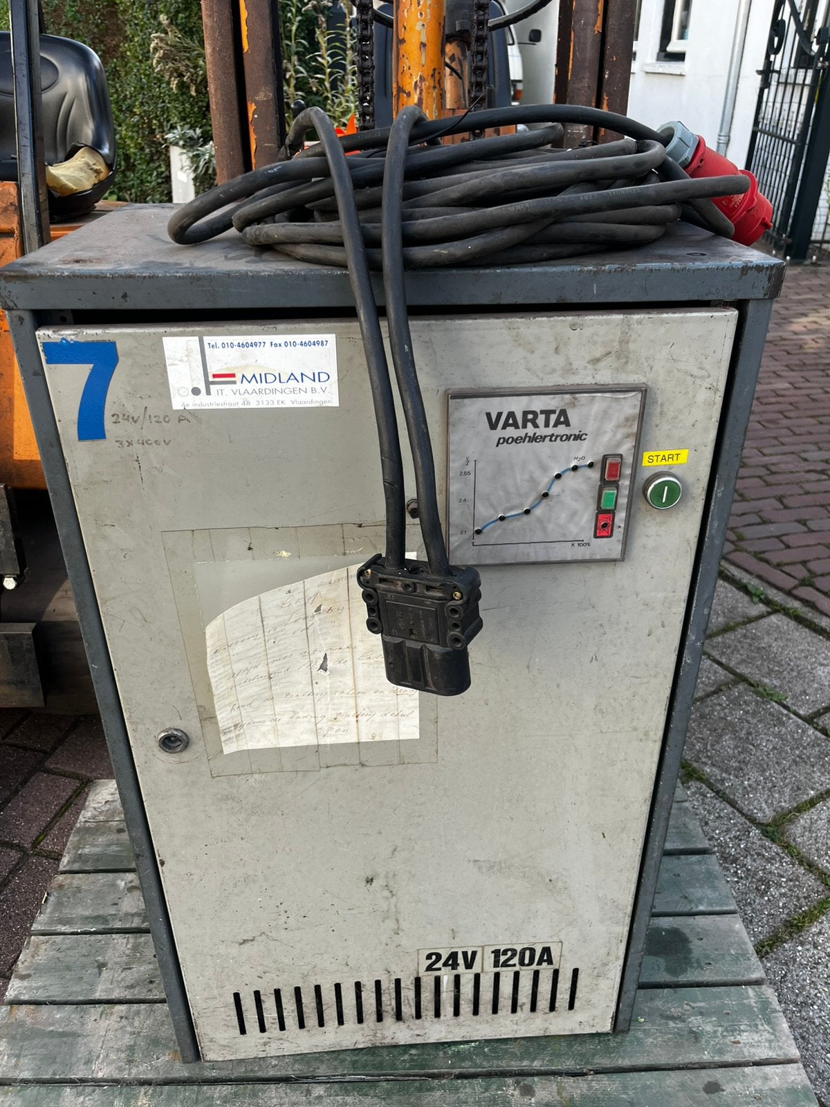 Acculader 24volt 120 A  krachtstroom, Auto-onderdelen