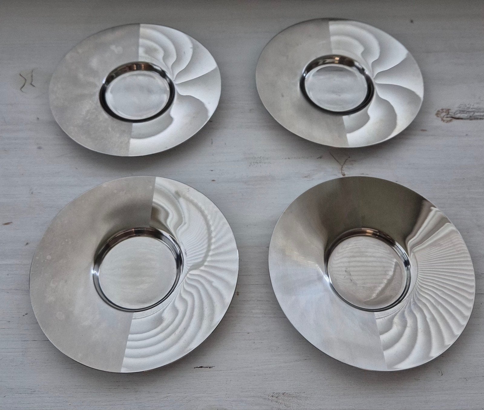 Nespresso schoteltjes RVS, Overige merken, Ophalen of Verzenden, Zo goed als nieuw, Metaal