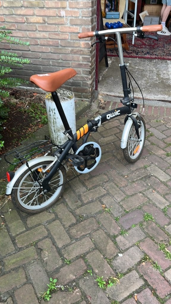 Qwic vouwfiets, Terugtraprem, 16 tot 18 inch, Zo goed als nieuw, Totaal opvouwbaar